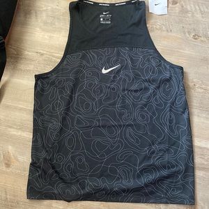 nike women's miler running crop tank top